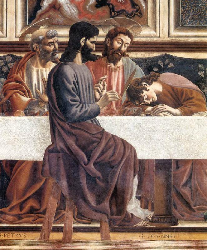 Andrea del Castagno Last Supper (detail) oil painting image